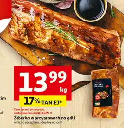 Auchan Żeberka w przyprawach na grill oferta