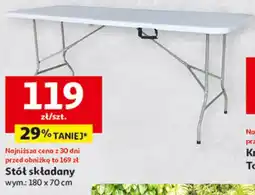 Auchan Stół składany wym.: 180 x 70 cm oferta