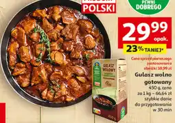 Auchan Gulasz wolno gotowany oferta