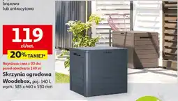 Auchan Skrzynia ogrodowa Woodebox, poj.: 140 l, wym.: 585 x 460 x 550 mm oferta