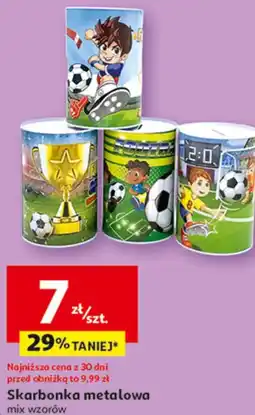 Auchan Skarbonka metalowa mix wzorów oferta