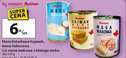 Auchan Masa krówkowa kajmak, masa kokosowa lub masa makowa z białego maku oferta