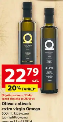 Auchan Oliwa z oliwek extra virgin Omega oferta