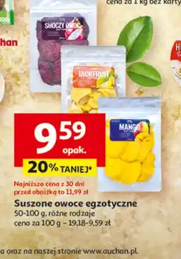 Auchan Suszone owoce egzotyczne oferta