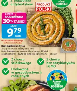 Auchan Kiełbaski z indyka oferta