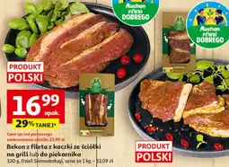 Auchan Bekon z fileta z kaczki ze ściółki na grill lub do piekarnika oferta
