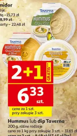 Auchan Hummus lub dip Taverna oferta
