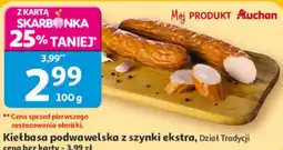 Auchan Kiełbasa podwawelska z szynki ekstra, Dział Tradycji oferta