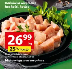 Auchan Mięso wieprzowe na gulasz oferta