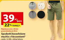 Auchan Spodenki bawełniane męskie z kieszeniami Inextenso oferta