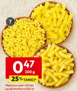 Auchan Makaron kolanko, rurka, świderek lub nitka oferta
