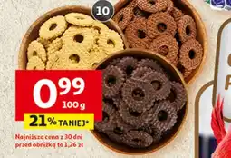 Auchan Ciastka Maja kakaowe, w polewie lub z cukrem oferta
