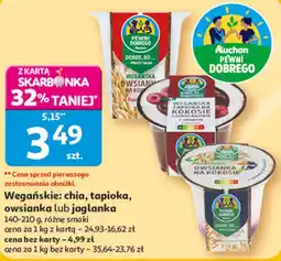 Auchan Wegańskie: chia, tapioka, owsianka lub jaglanka oferta