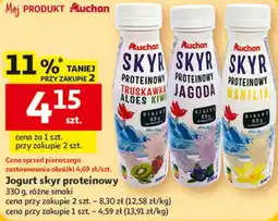 Auchan Jogurt skyr proteinowy oferta