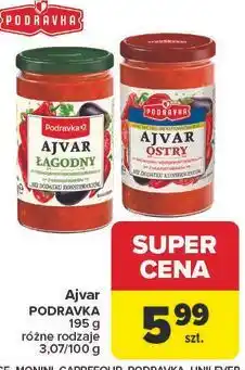 Carrefour Ajvar PODRAVKA 195 g różne rodzaje oferta