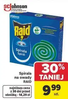 Carrefour Spirala na owady RAID oferta