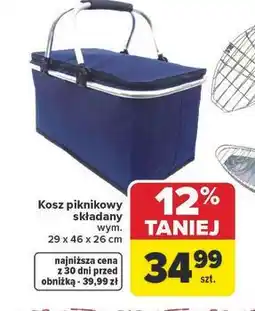 Carrefour Kosz piknikowy składany oferta