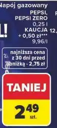 Carrefour Napój gazowany PEPSI, PEPSI ZERO oferta