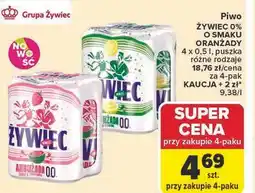 Carrefour Piwo ŻYWIEC 0% O SMAKU ORANŻADY oferta