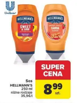 Carrefour Sos HELLMANN'S różne rodzaje oferta