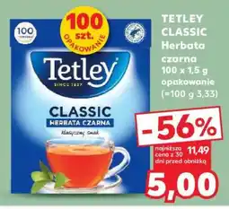 Kaufland TETLEY CLASSIC Herbata czarna 100 x 1,5 g opakowanie oferta