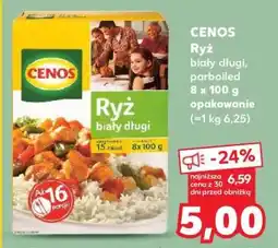 Kaufland CENOS Ryż biały długi, parboiled 8 x 100 g opakowanie oferta