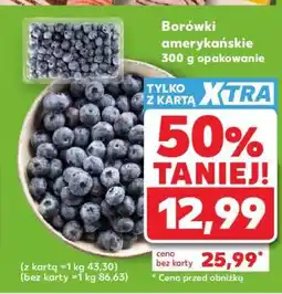 Kaufland Borówki amerykańskie 300 g opakowanie oferta