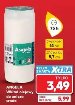 Kaufland ANGELA Wkład olejowy do znicza sztuka oferta