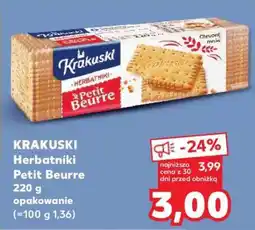Kaufland KRAKUSKI Herbatniki Petit Beurre oferta