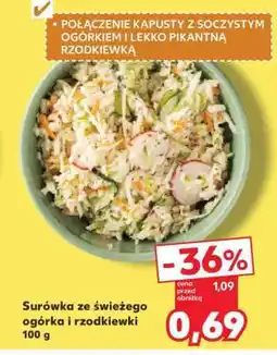 Kaufland Surówka ze świeżego ogórka i rzodkiewki 100 g oferta