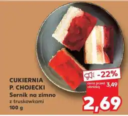 Kaufland Sernik na zimno z truskawkami 100 g oferta