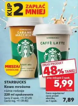 Kaufland STARBUCKS Kawa mrożona różne rodzaje 220 ml opakowanie oferta