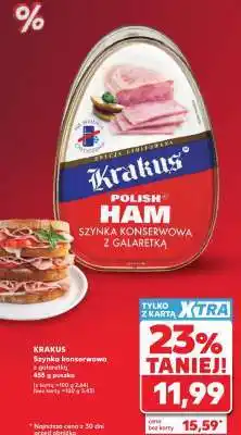 Kaufland KRAKUS Szynka konserwowa z galaretką oferta