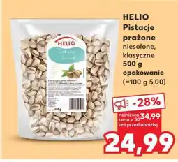 Kaufland HELIO Pistacje prażone niesolone, klasyczne 500 g opakowanie oferta