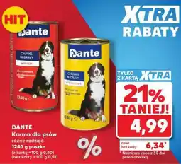 Kaufland DANTE Karma dla psów różne rodzaje 1240 g puszka oferta