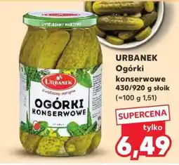 Kaufland URBANEK Ogórki konserwowe 430/920 g słoik oferta