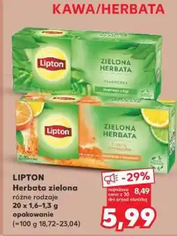 Kaufland LIPTON Herbata zielona oferta