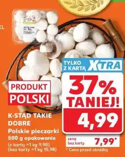 Kaufland K-STĄD TAKIE DOBRE Polskie pieczarki oferta