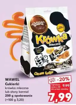 Kaufland WAWEL Cukierki krówka mleczna lub słony karmel 250 g opakowanie oferta