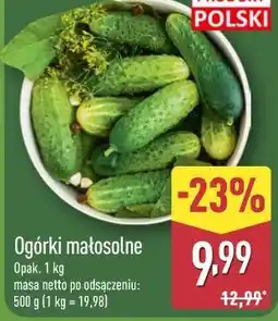 ALDI Ogórki małosolne oferta