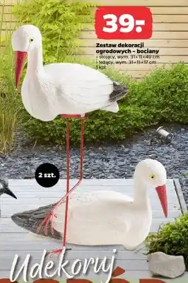 Zestaw dekoracji ogrodowych - bociany