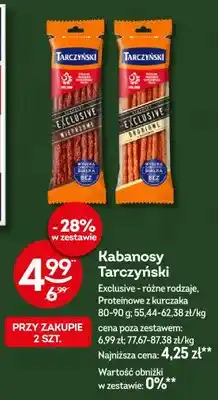 Żabka Kabanosy wieprzowe Tarczyński Exclusive oferta