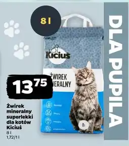Netto Żwirek mineralny superlekki dla kotów Kicius oferta