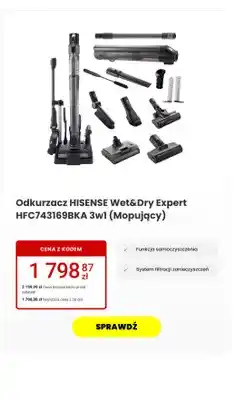 Odkurzacz Wet&Dry Expert HFC743169BKA 3w1 (Mopujący)