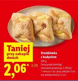 Lidl Drożdżówka z budyniem oferta
