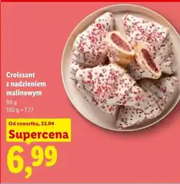 Lidl Croissant z nadzieniem malinowym oferta
