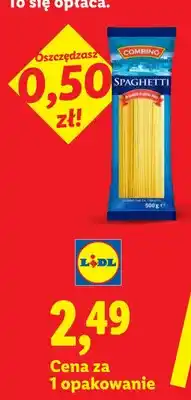 Lidl Makaron spaghetti z pszenicy durum oferta
