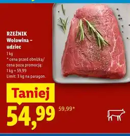 Lidl Wołowina udziec oferta