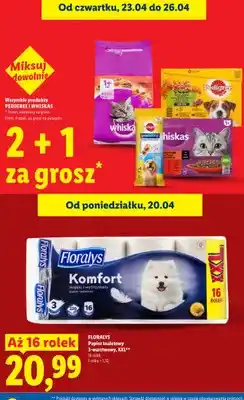 Lidl Papier toaletowy florays komfort 3-warstwowy xxl oferta