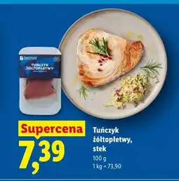 Lidl Tuńczyk żółtopłetwy stek oferta